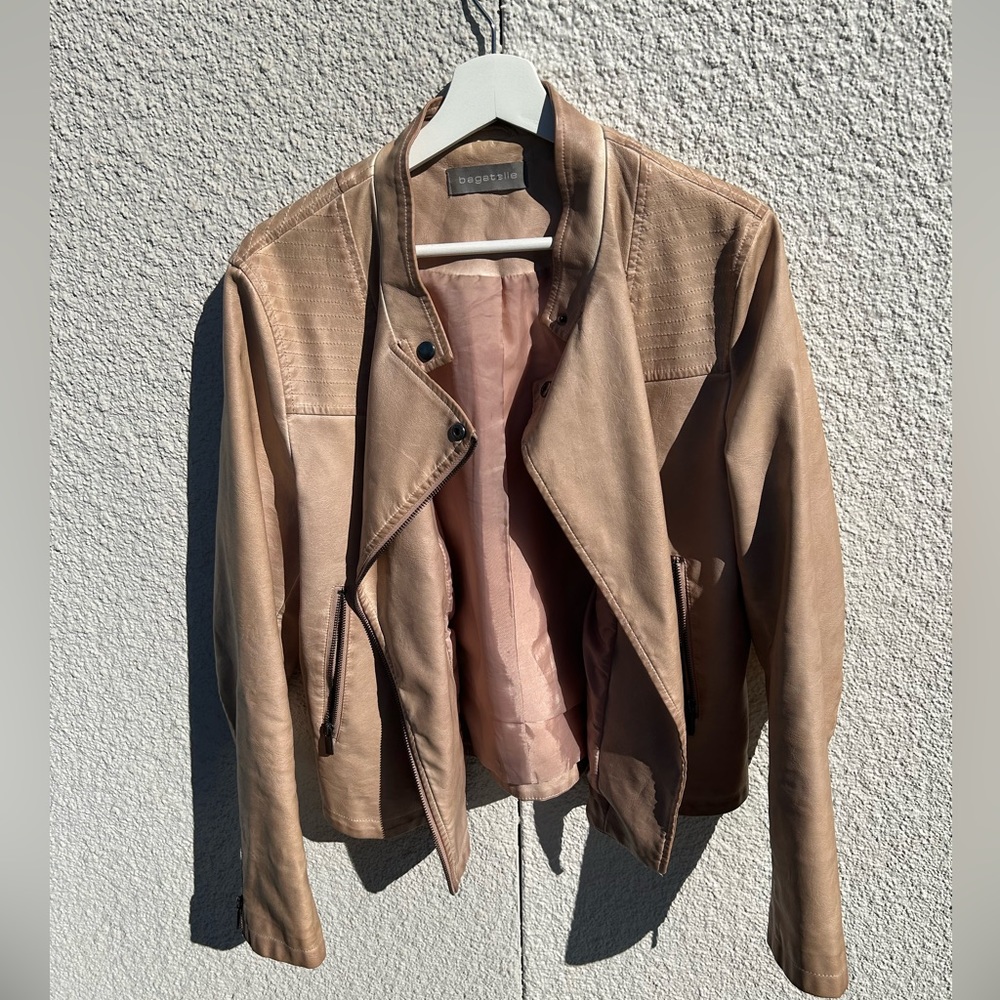 Bagatelle Camel Leather Jacket - image 1